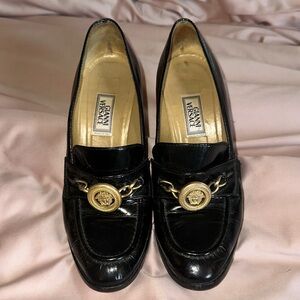 1994 Versace Heeled Loafers Sz 38